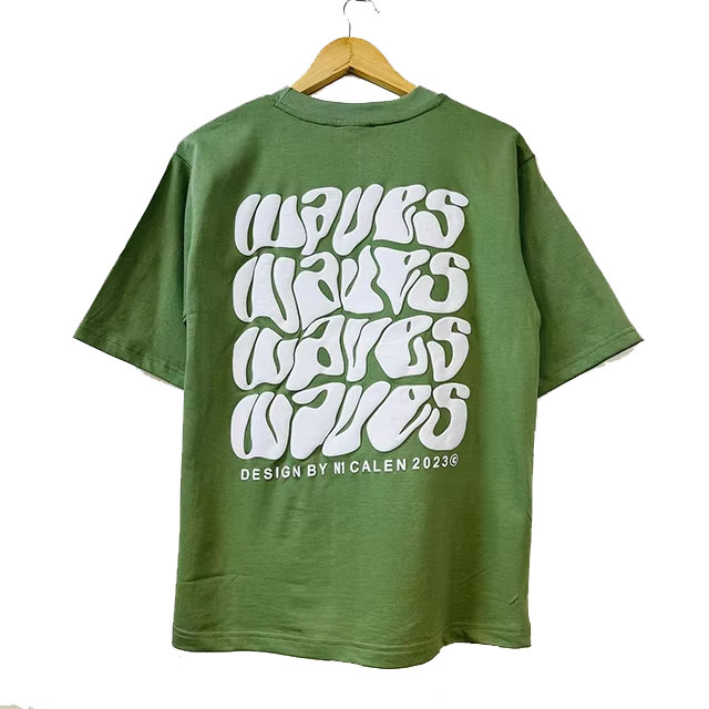 Wholesale And Custom 100% Pure Cotton Large-Sized Shoulder Heavy T-Shirts, 3d Bubble Printed Designer T-Shirts For Men