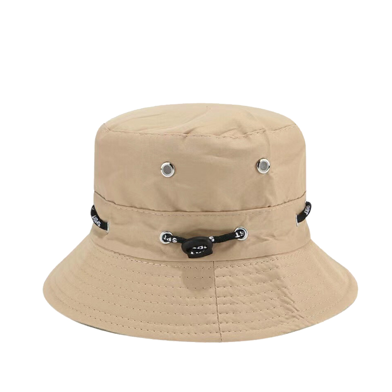 Breathable Beach Hats Bucket Hat Solid Outdoor Hiking Sun Protection Sun Hats Foldable Wide Brimmed
